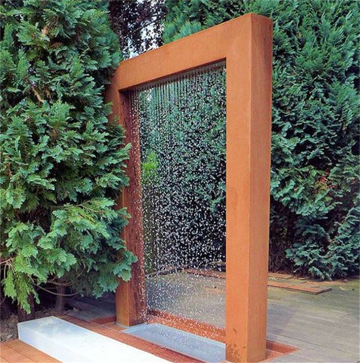 Myfyrdodau Rhaeadr Dur Corten Rhaeadr Dyfrwedd
