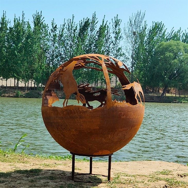 Customed Weathering Steel Fire Ball