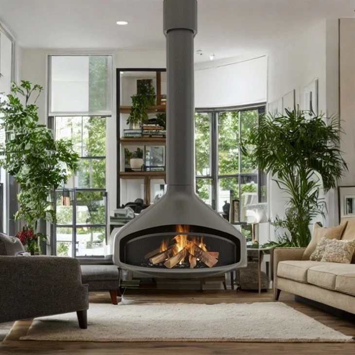 Floating Wall Mount Fireplace