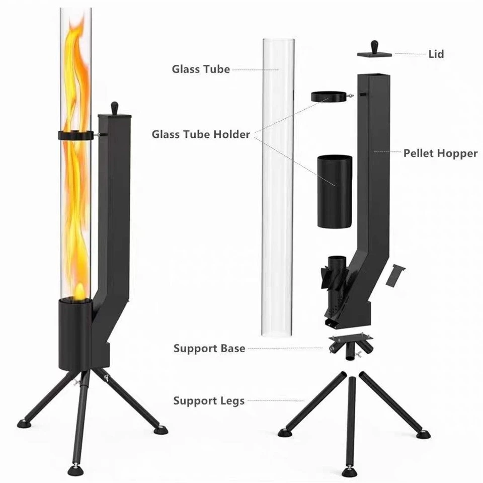 Stainless Steel Bar Shape Outdoor Camping Fireplace Patio Heater suppliers